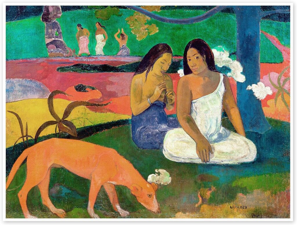 Giornata Mondiale dell'Arte: una personalissima selezione di 5 opere d'arte ritraenti cani “Arearea” di Paul Gauguin (1892).